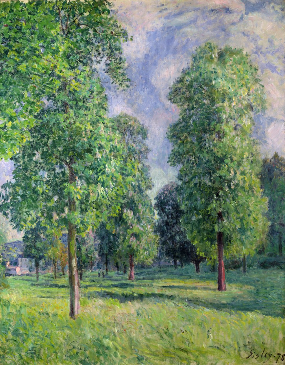 Landschap bij Sevres, 1878 door Alfred Sisley