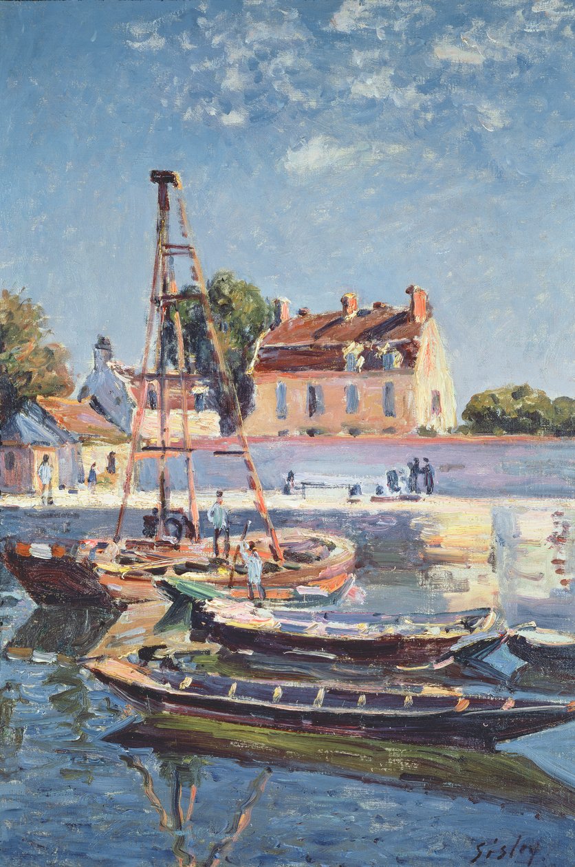 Zeilboten, ca. 1885 door Alfred Sisley