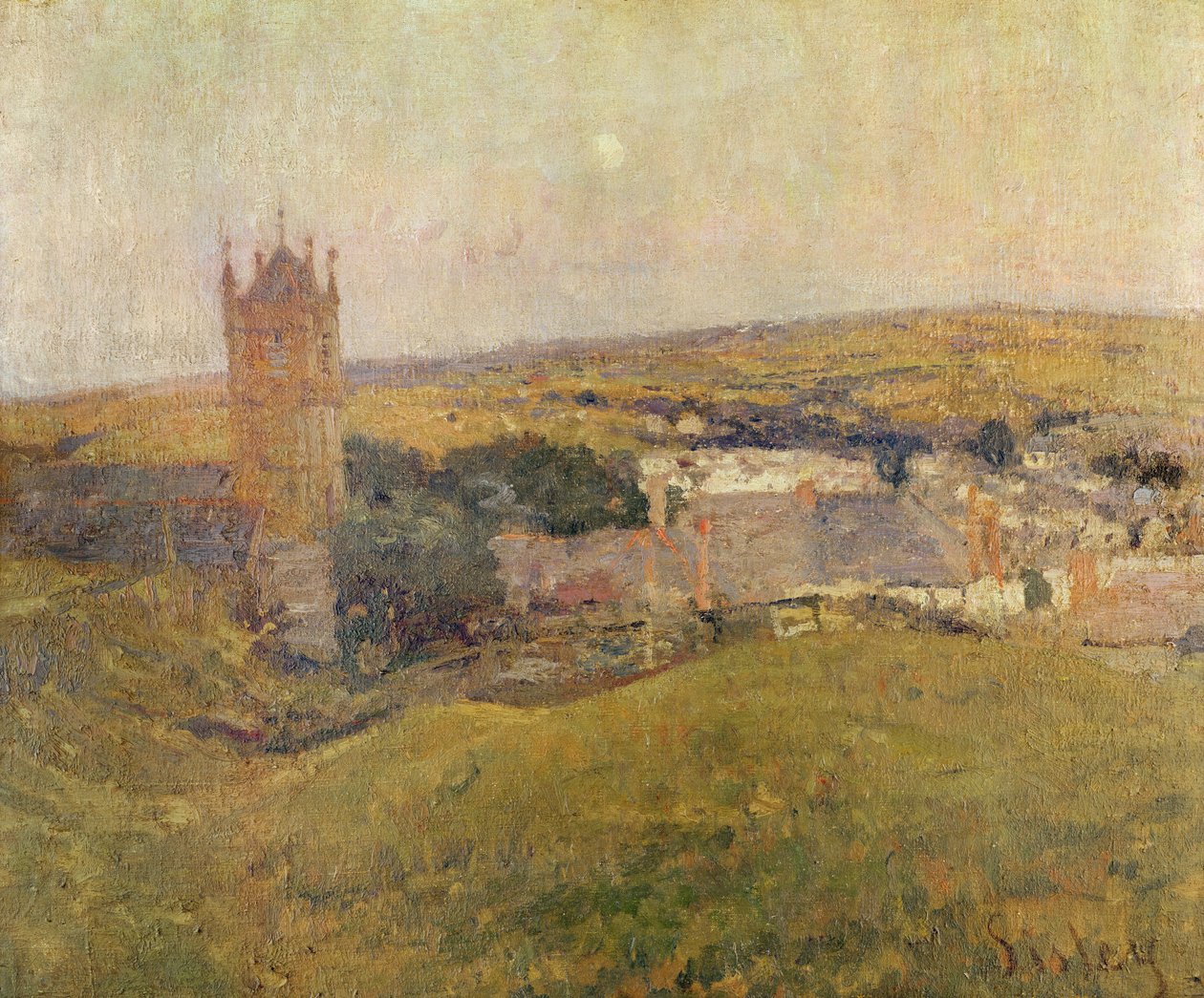 Lente in Engeland door Alfred Sisley