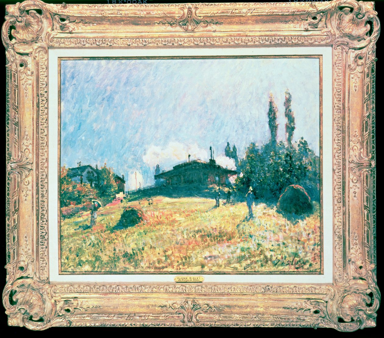 Het Station in Sevres door Alfred Sisley