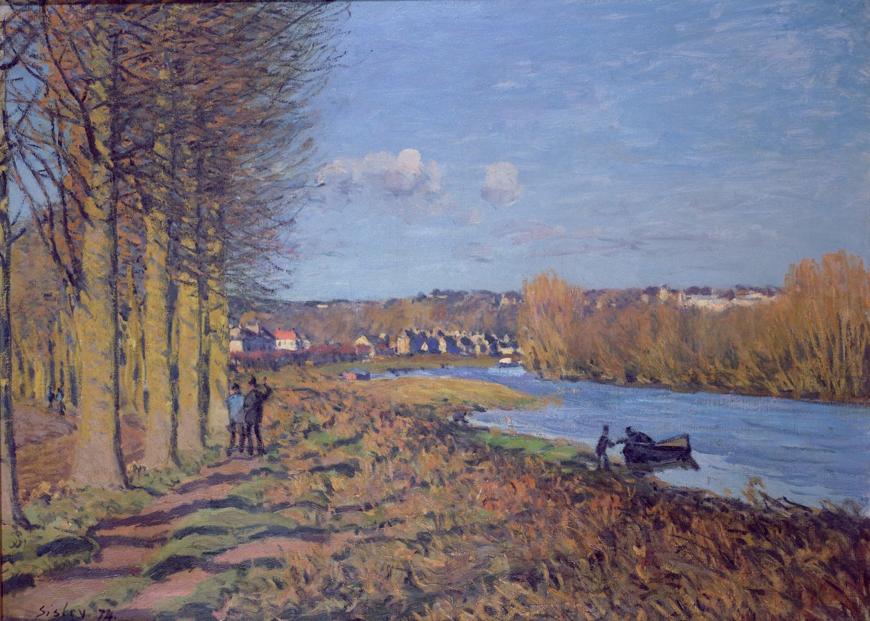 Winterochtend, 1874 door Alfred Sisley