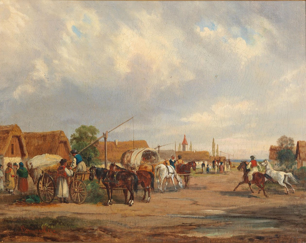Hongaars Dorp door Alfred Steinacker