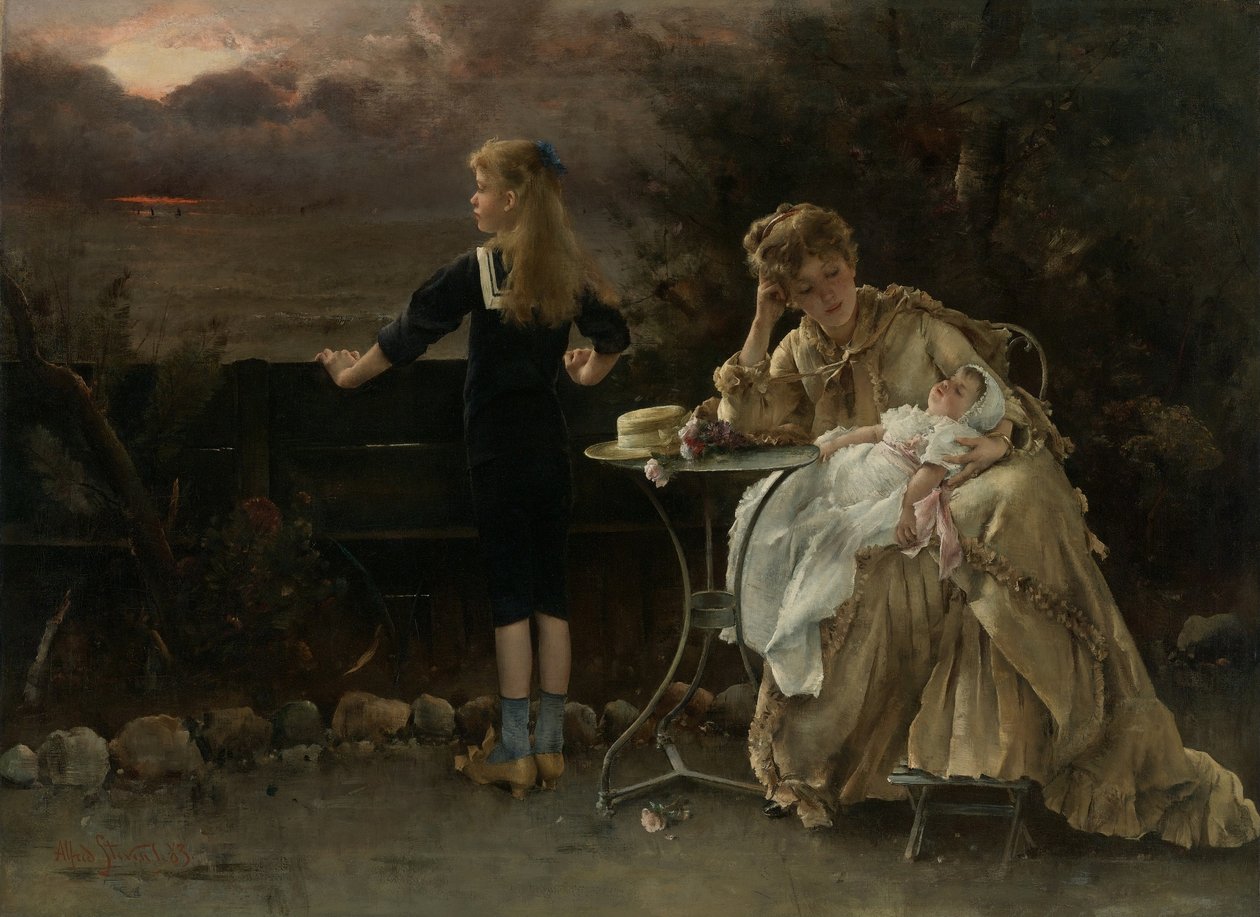 Moeder en haar Kinderen door Alfred Emile Stevens