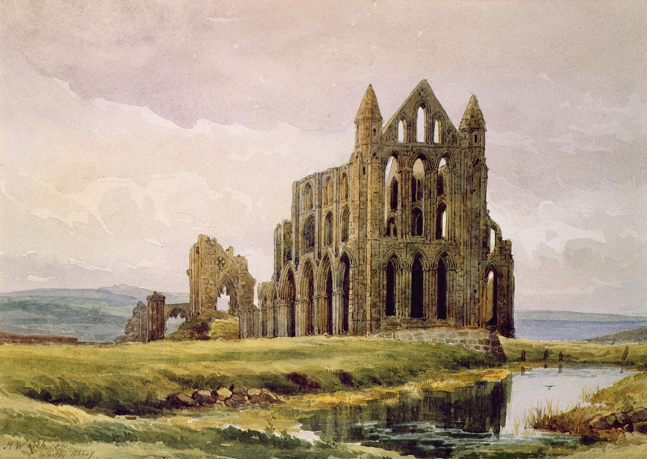 Whitby Abbey door Alfred William Rich