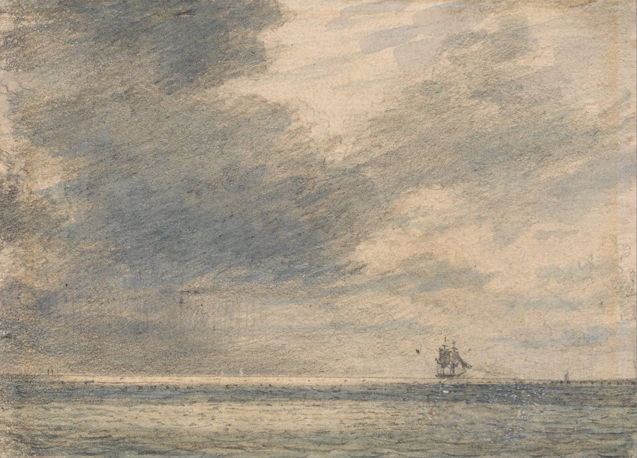 Avond op Zee door Alfred Abram Constable