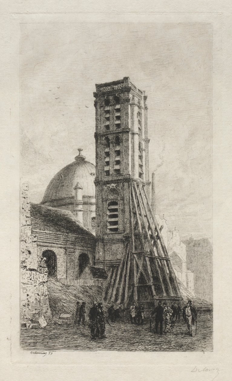 De kerk Saint-Roch door Alfred Alexandre Delauney