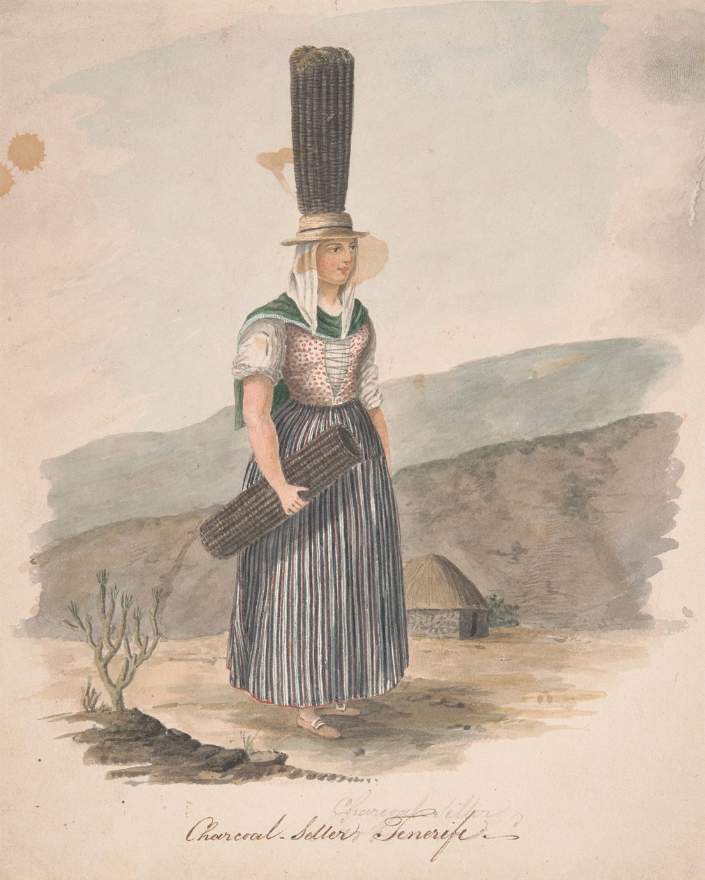 Houtskoolverkoper, Tenerife door Alfred Diston