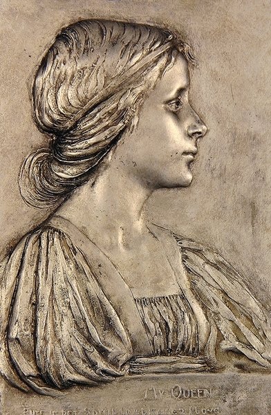 Mijn koningin puur (brons) door Alfred Drury