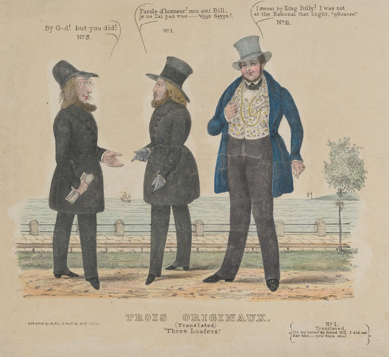 Drie lanterfanters door Alfred E. Baker