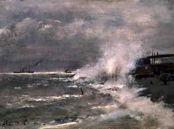 Le Havre door Alfred Emile Stevens