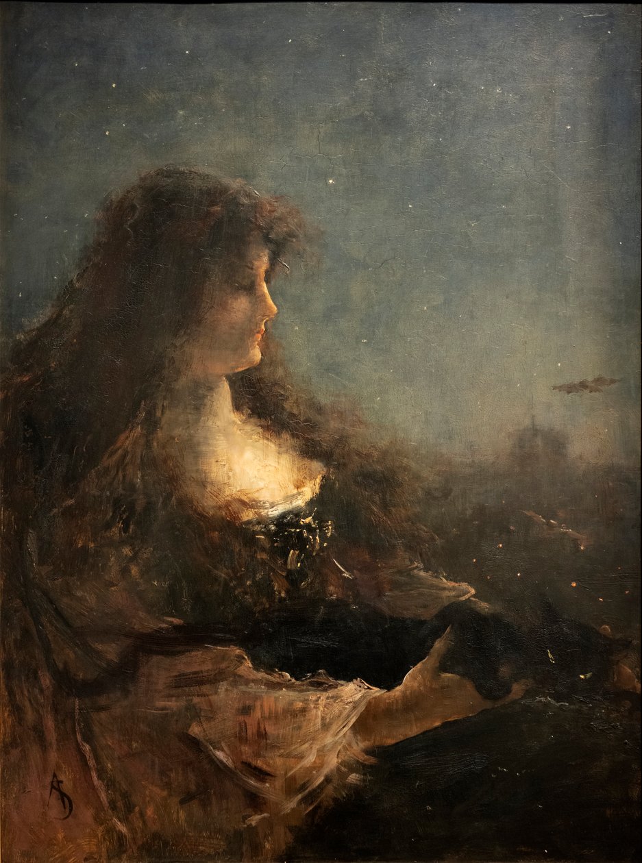 De Nacht door Alfred Emile Stevens
