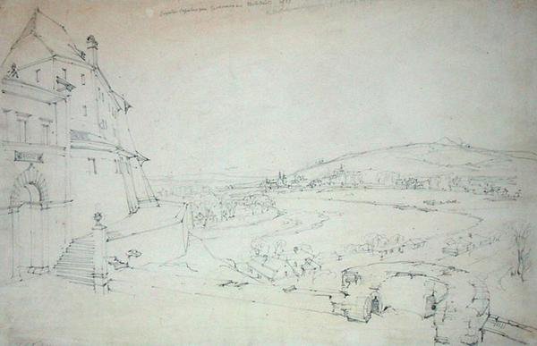 Krakau, 1827 door Alfred Gomersal Vickers
