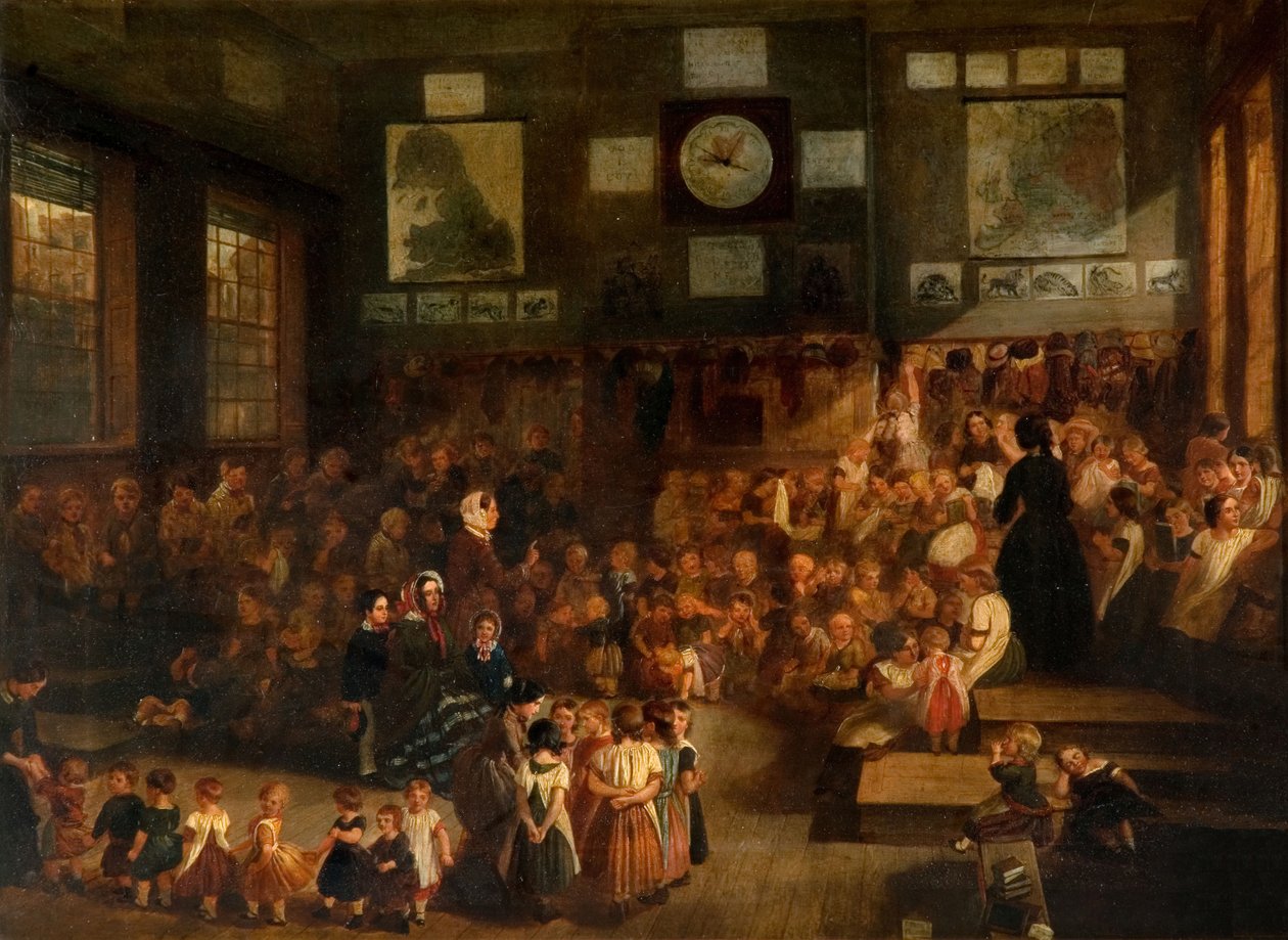 Ann Street School, Birmingham, 1855 door Alfred H. Green