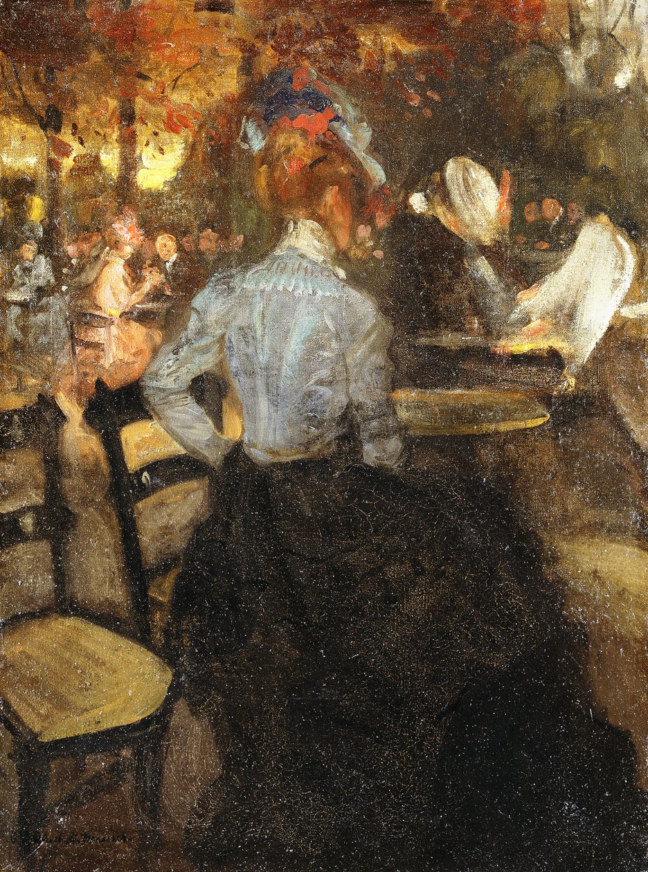 Het Café, ca. 1900 door Alfred Henry Maurer