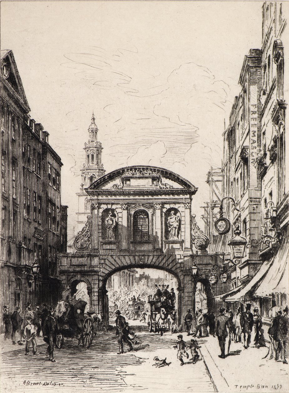 Temple Bar door Alfred Louis Brunet Debaines