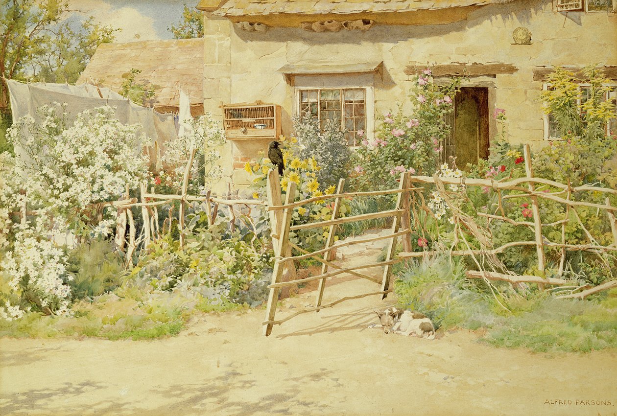 Heet middaguur door Alfred Parsons