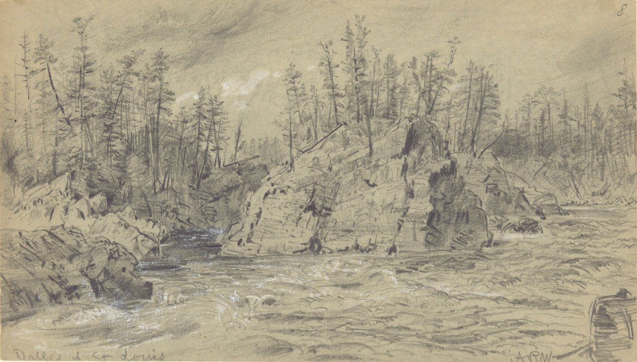Dalles van St. Louis door Alfred R. Waud