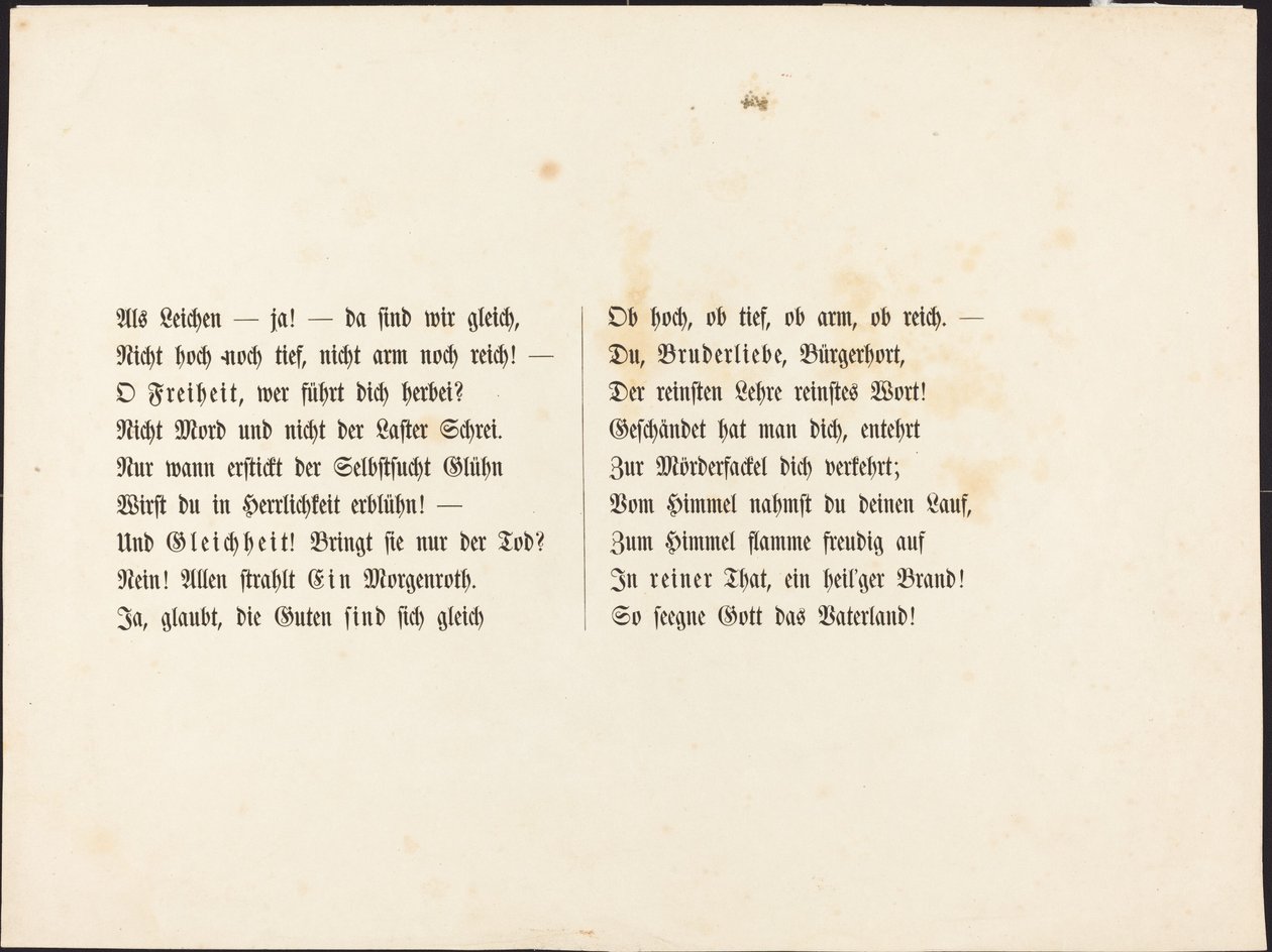 Ook een Dodendans: Tekstpagina door Alfred Rethel
