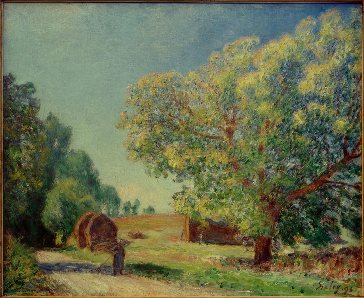 Rond het bos door Alfred Sisley