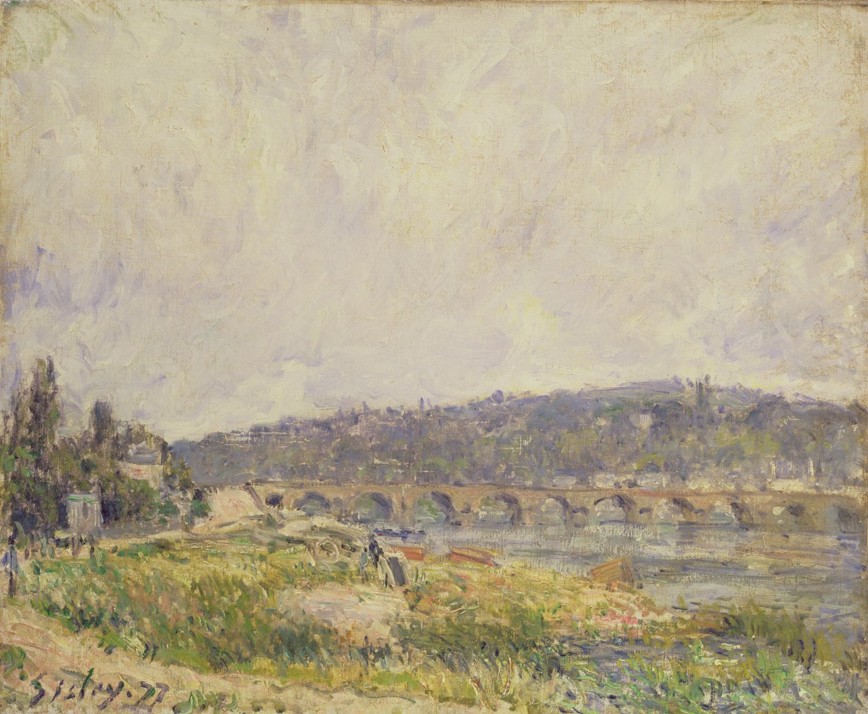 Brug bij Sevres, 1877 door Alfred Sisley