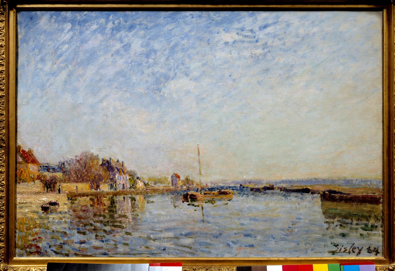 Canal du Loing door Alfred Sisley