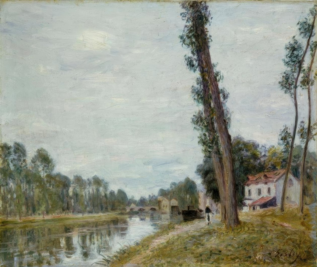 Rivierlandschap door Alfred Sisley