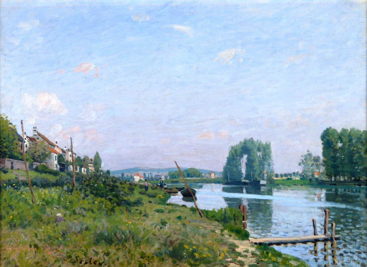 Île Saint-Denis, 1872 door Alfred Sisley