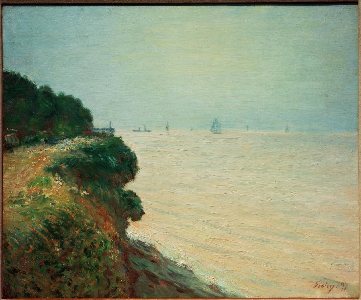 De baai van Langland door Alfred Sisley
