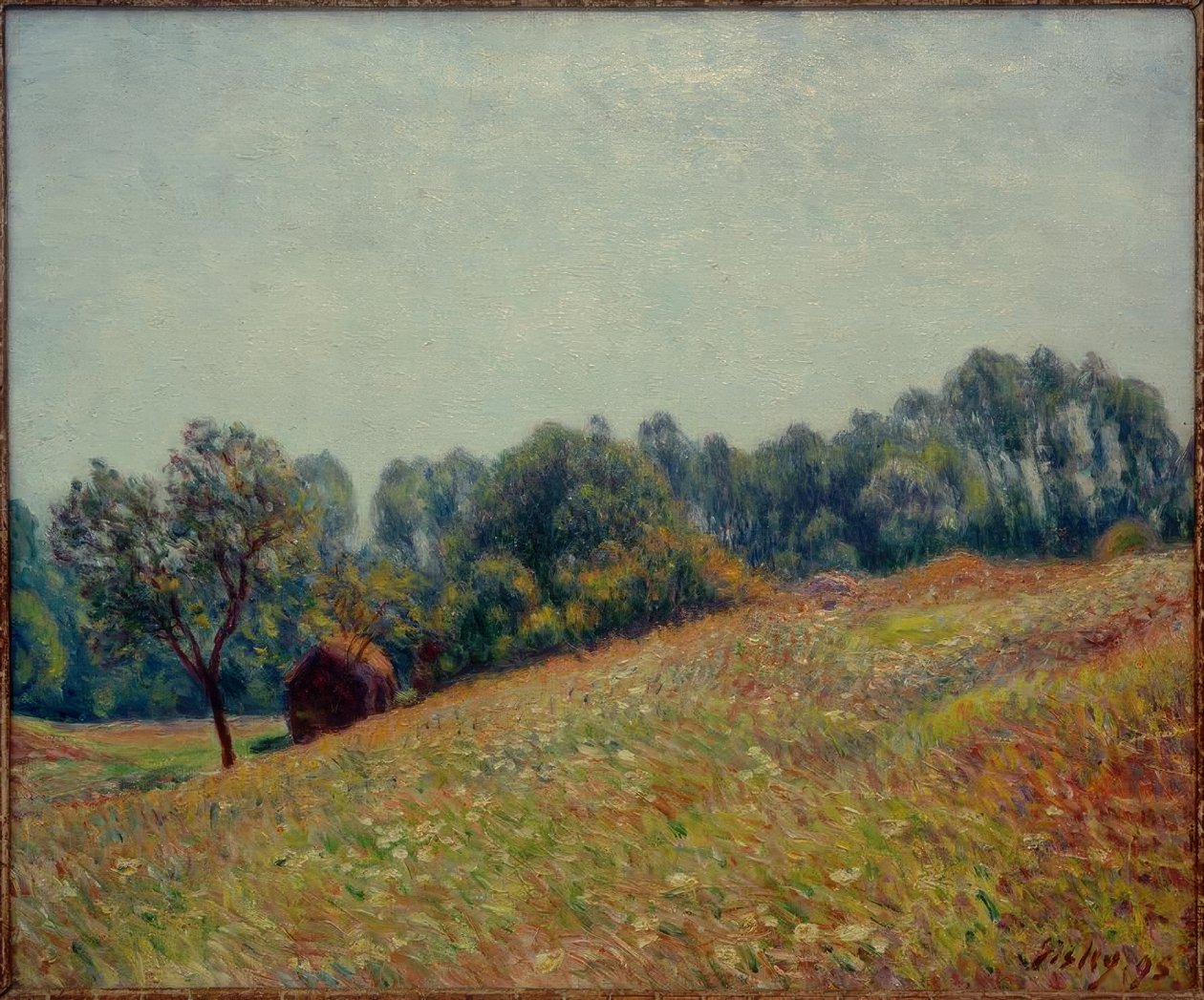 Het dal door Alfred Sisley