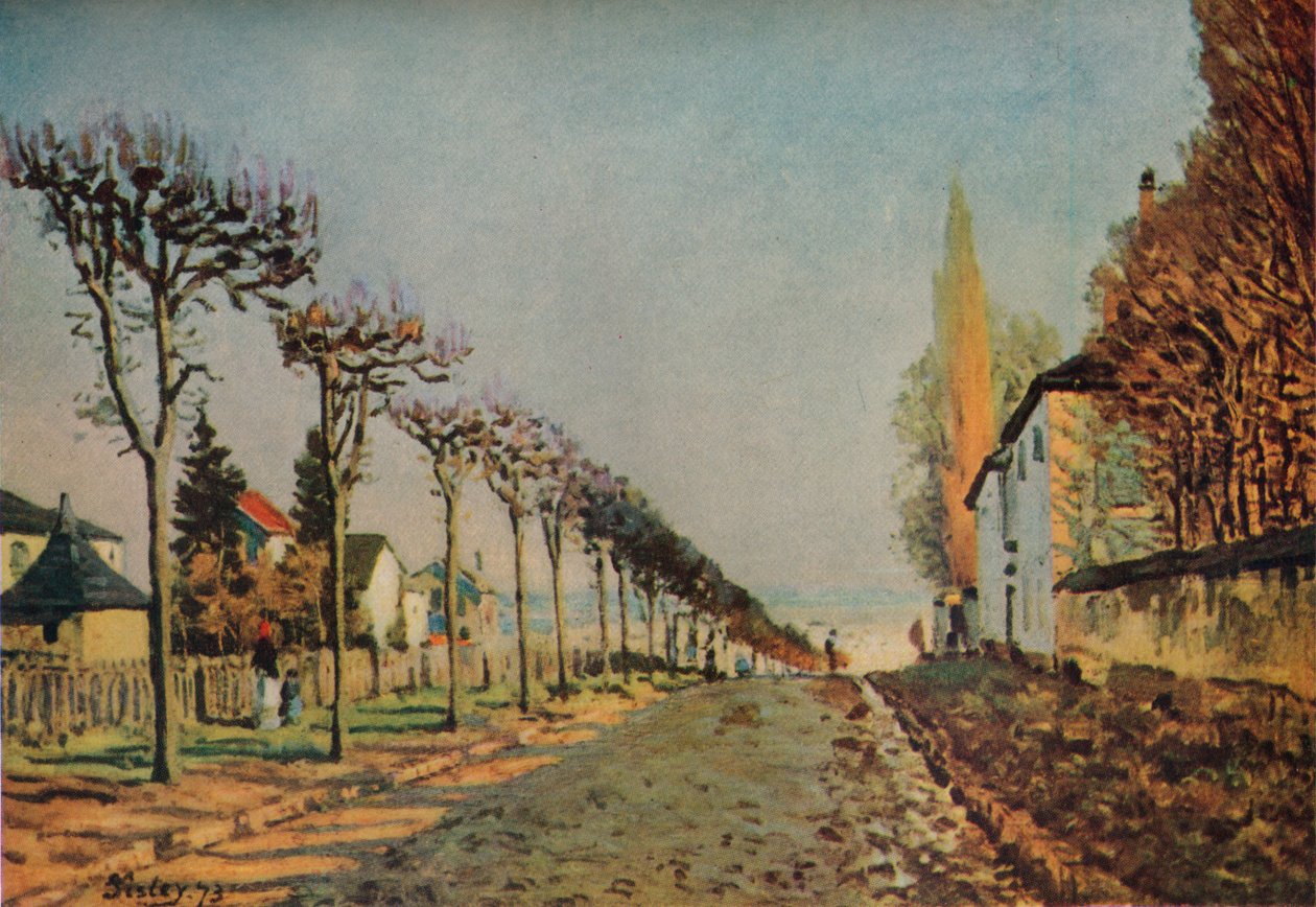 Le chemin de la Machine, 1873, 1929 door Alfred Sisley
