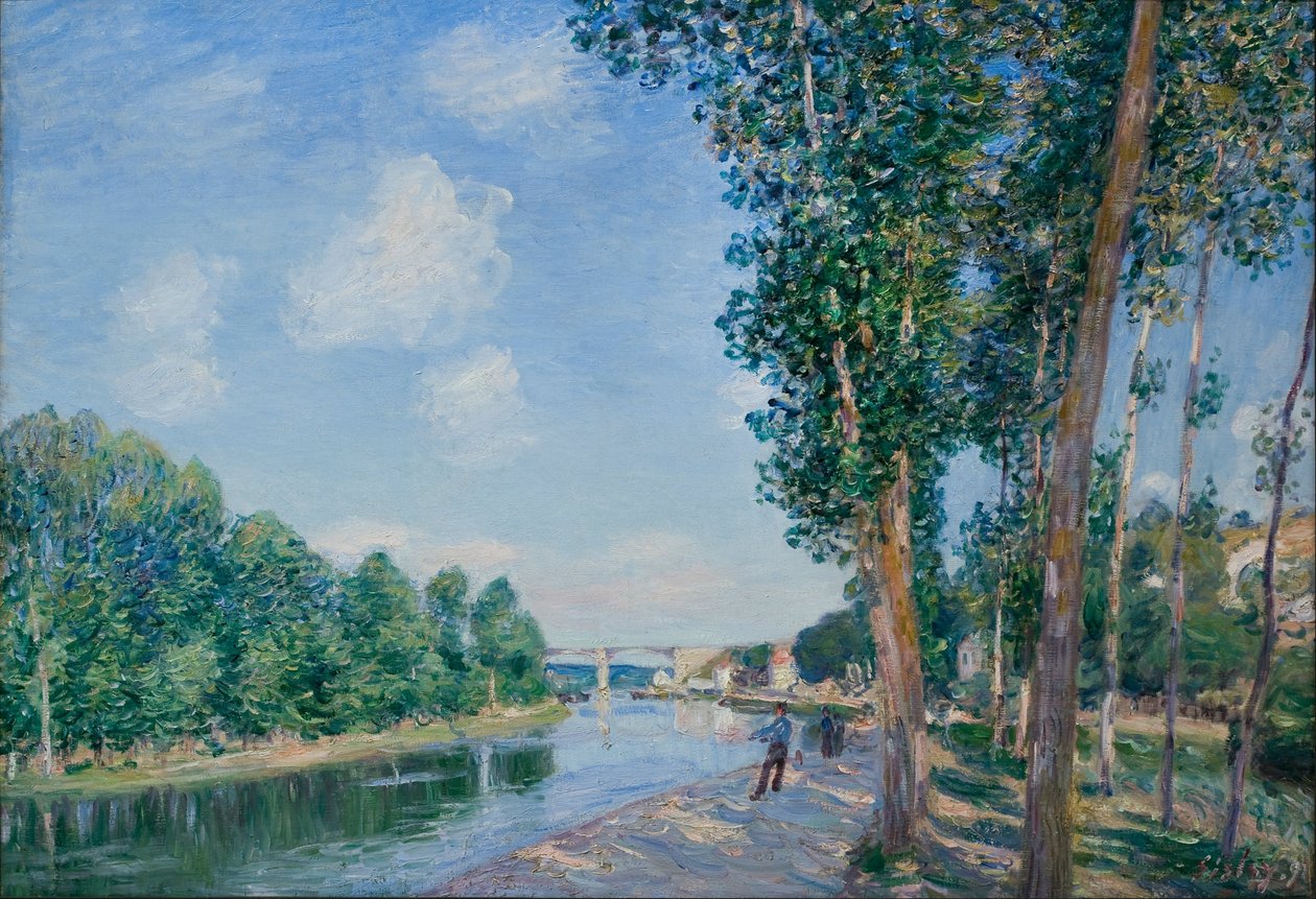 Saint-Mammès. Juni Zonneschijn door Alfred Sisley