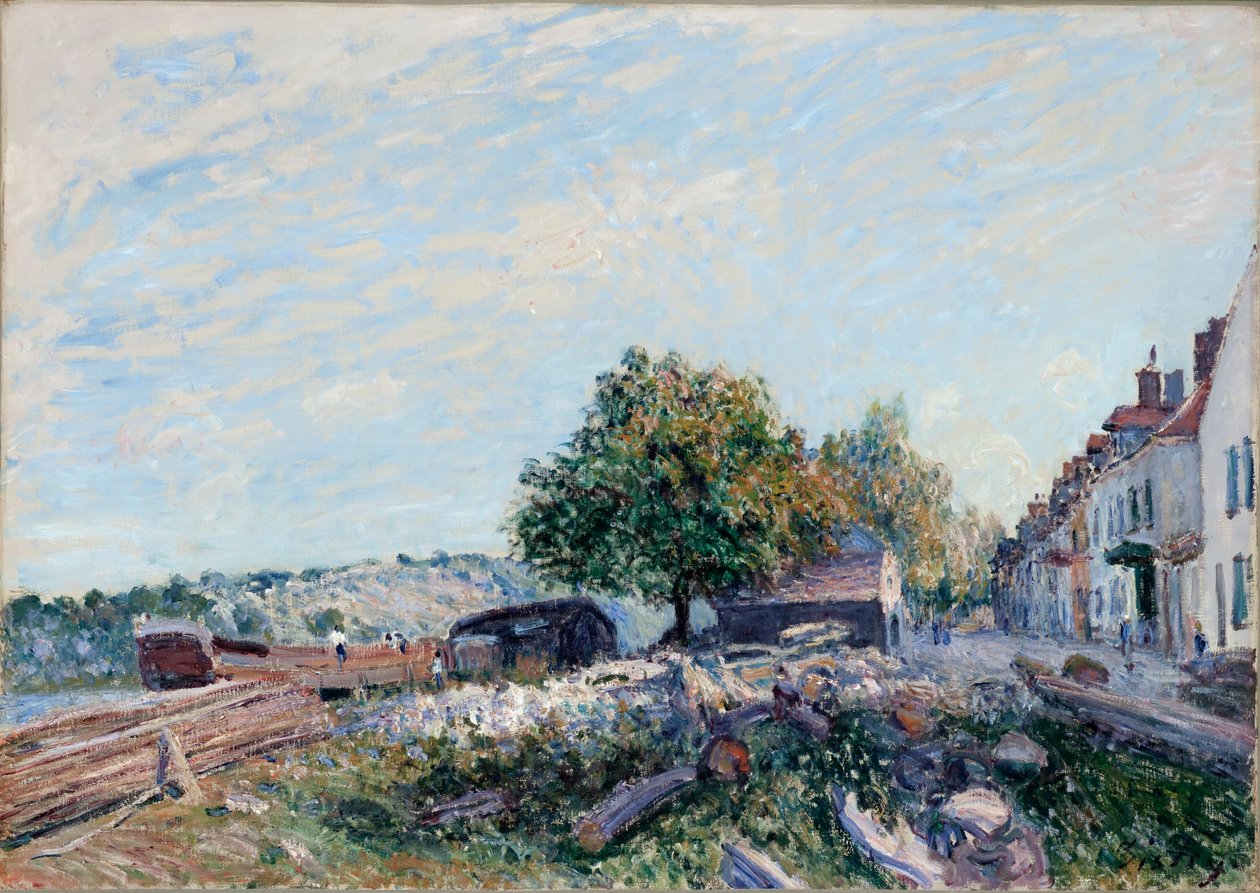 Saint-Mammès. Ochtend, 1884 door Alfred Sisley