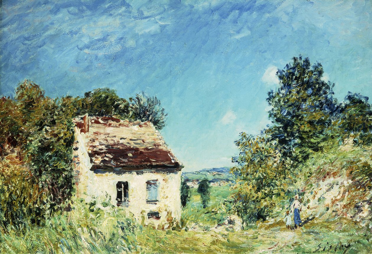 Het verlaten huis, 1887 door Alfred Sisley