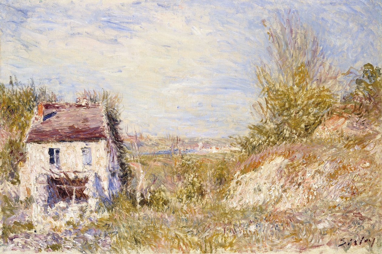 Het Verlaten Huis door Alfred Sisley