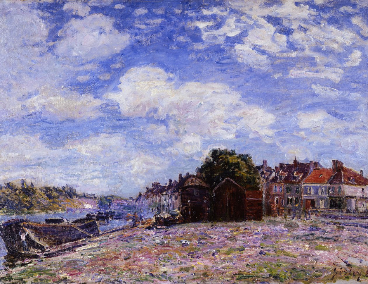 De Loing bij Saint-Mammès door Alfred Sisley