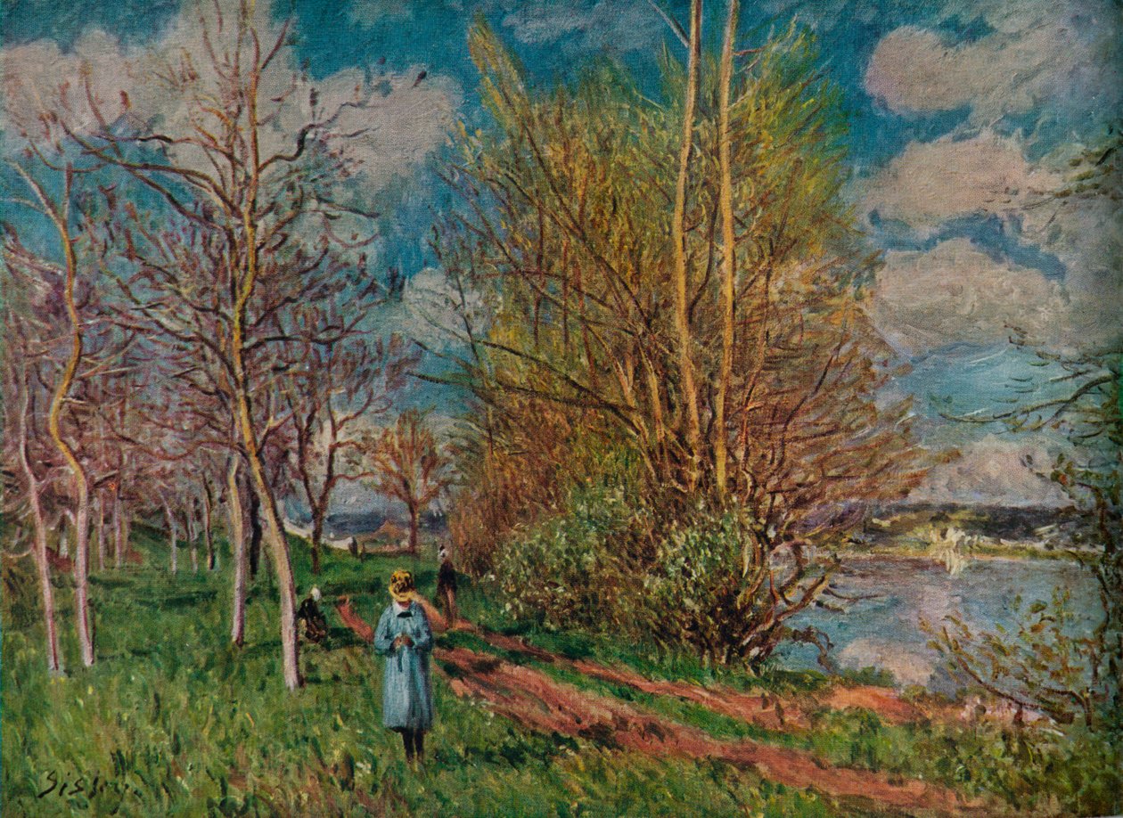 De Kleine Weiden in de Lente, ca. 1880-1 door Alfred Sisley