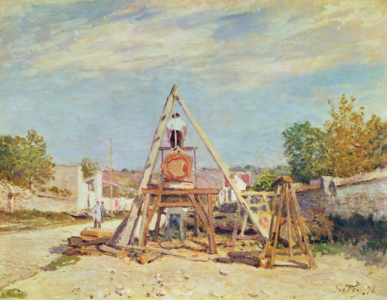 De Houthakkers, 1876 door Alfred Sisley