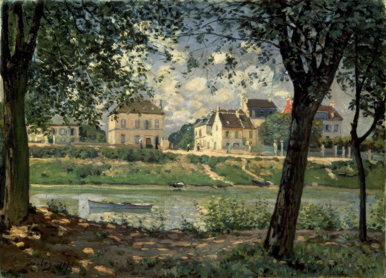 Villeneuve-la-Garenne door Alfred Sisley