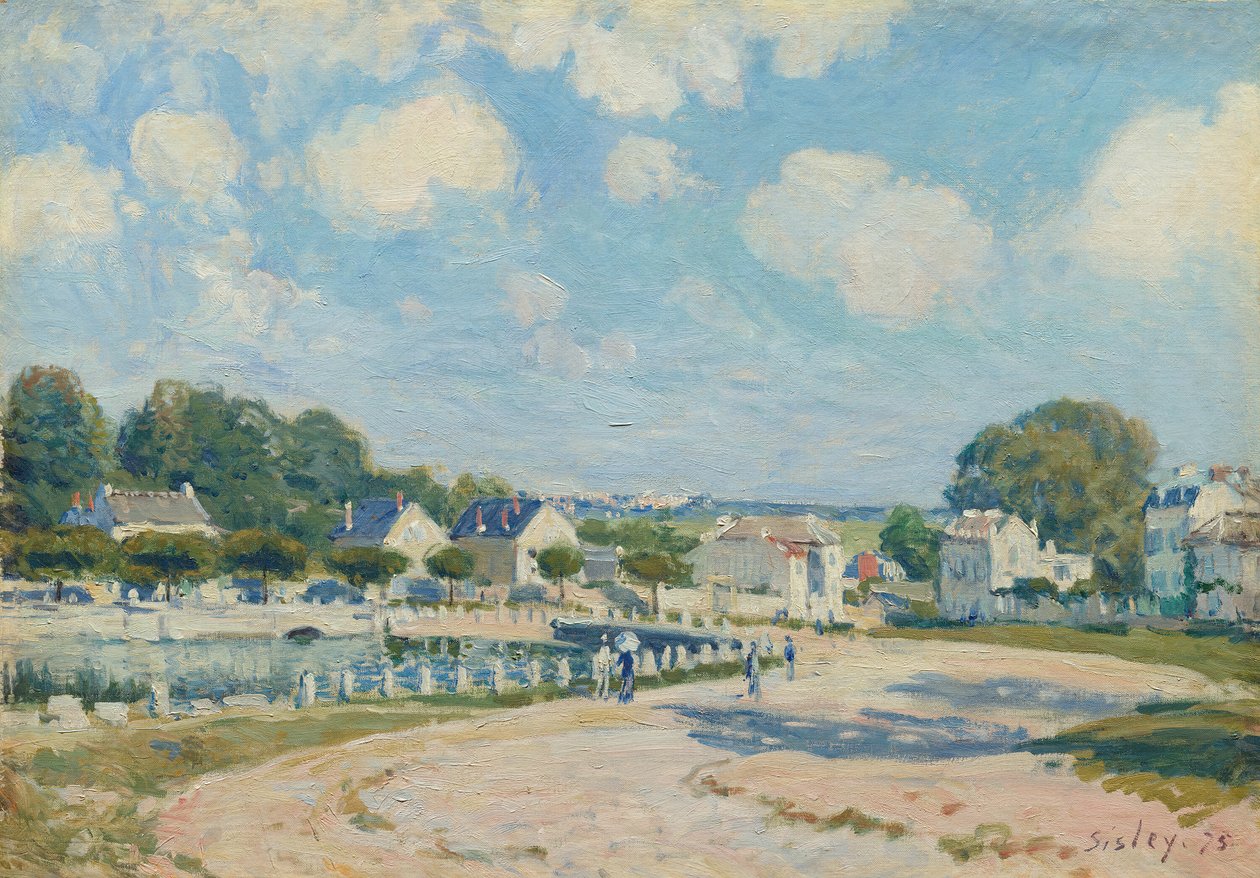 Waterplaats bij Marly, 1875 door Alfred Sisley