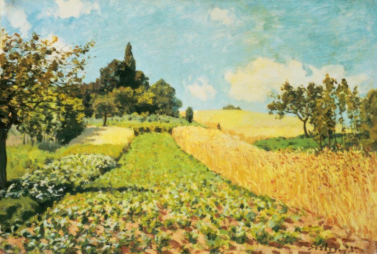 Korenveld door Alfred Sisley