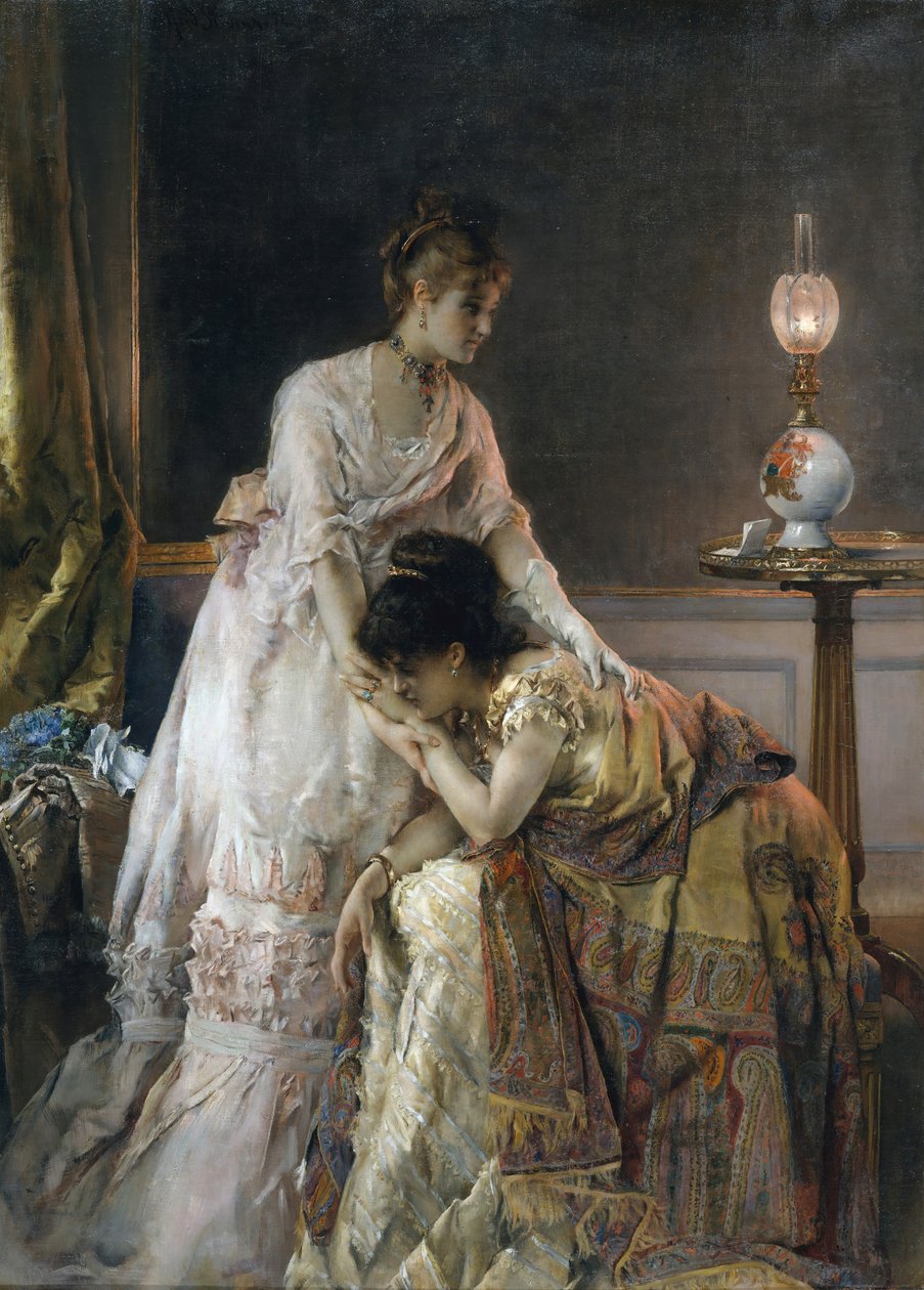 Na het bal door Alfred Emile Stevens