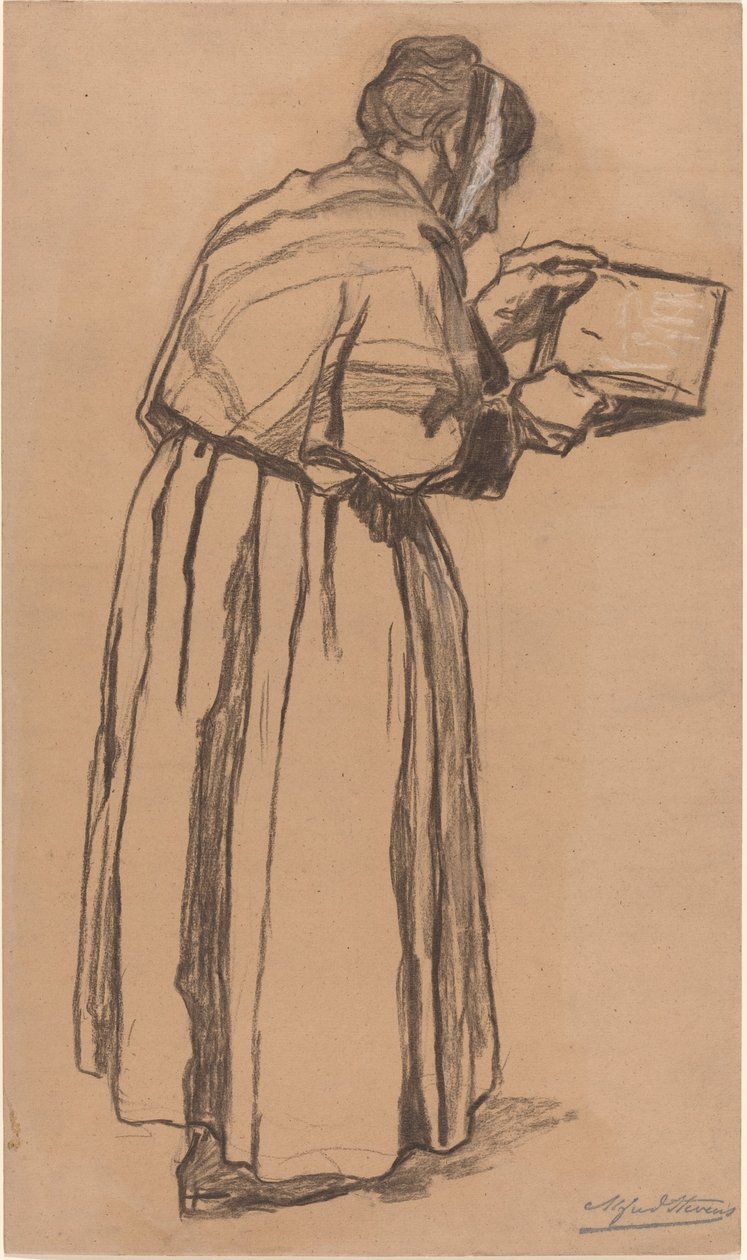 Vrouw Leest door Alfred Emile Stevens