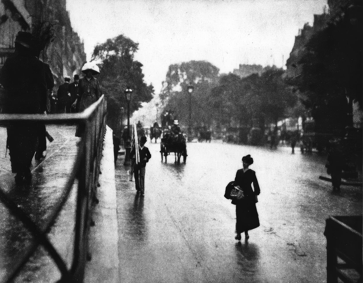 Parijs, Straatscène door Alfred Stieglitz