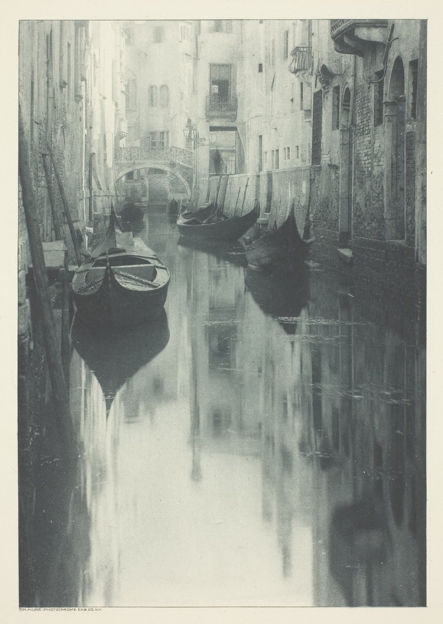 Reflectie-Venetië door Alfred Stieglitz