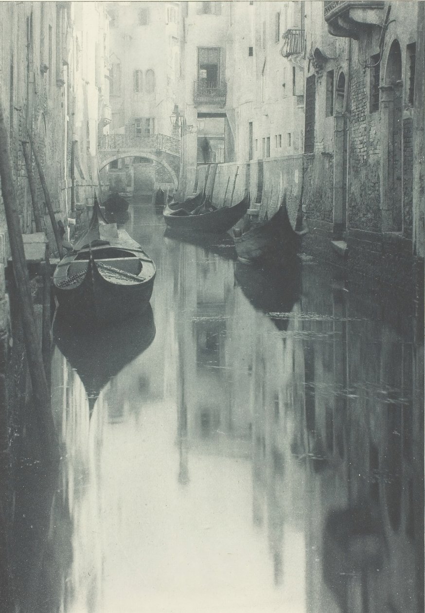 Reflectie-Venetië door Alfred Stieglitz