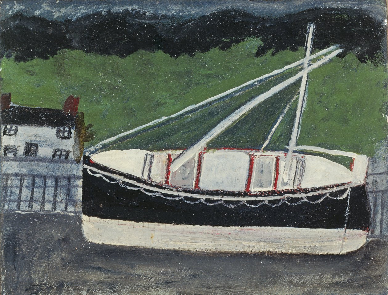 Boten in de haven door Alfred Wallis