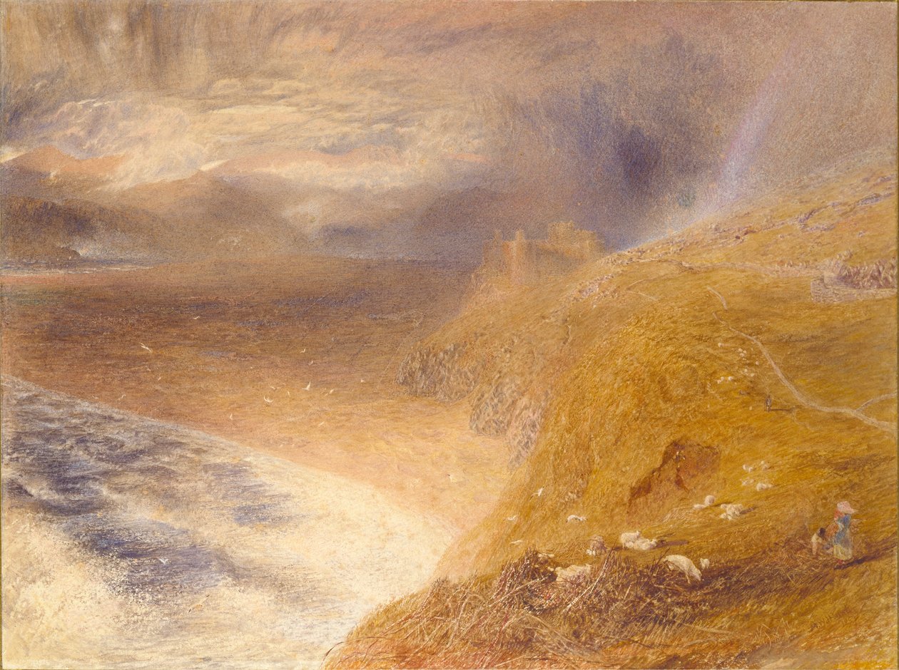 Kasteel Harlech, 1857 door Alfred William Hunt