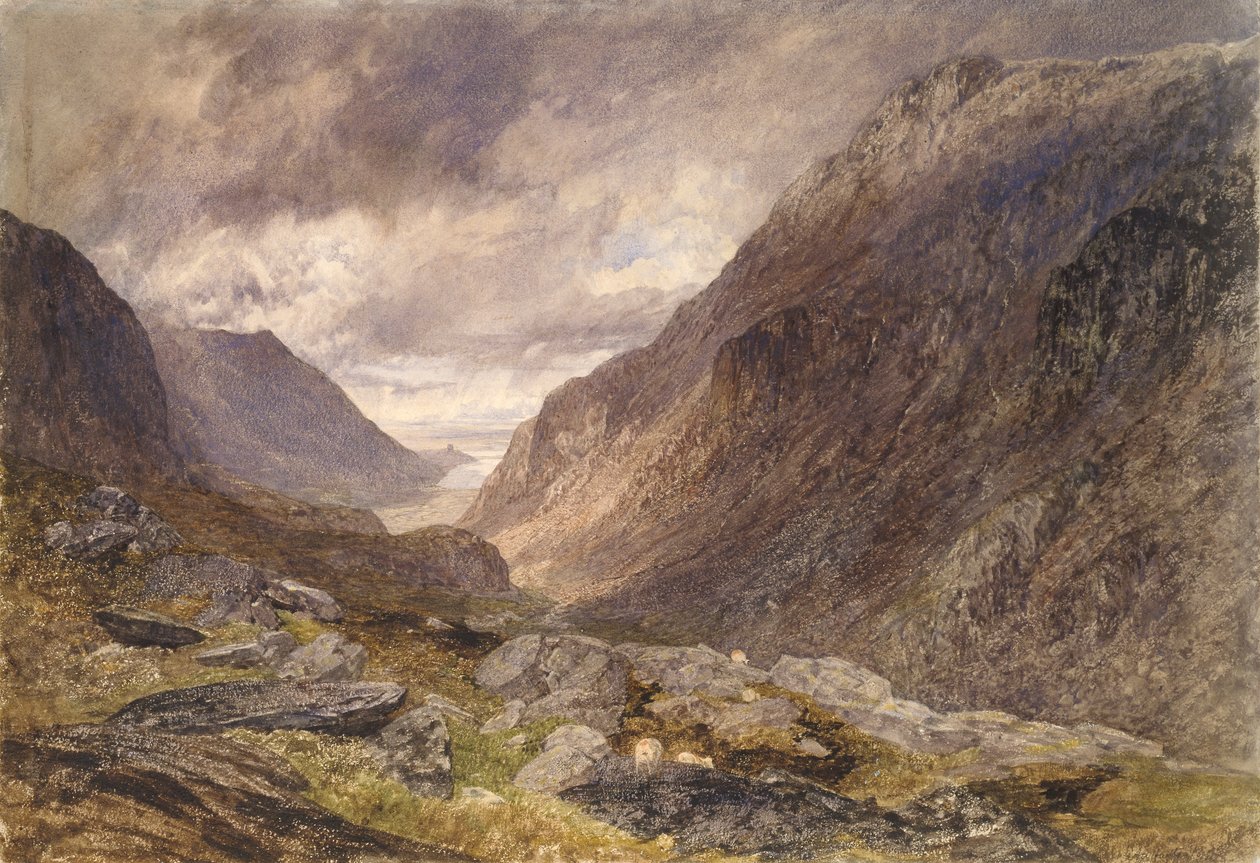 Pas van Llanberis, ca. 1853 door Alfred William Hunt
