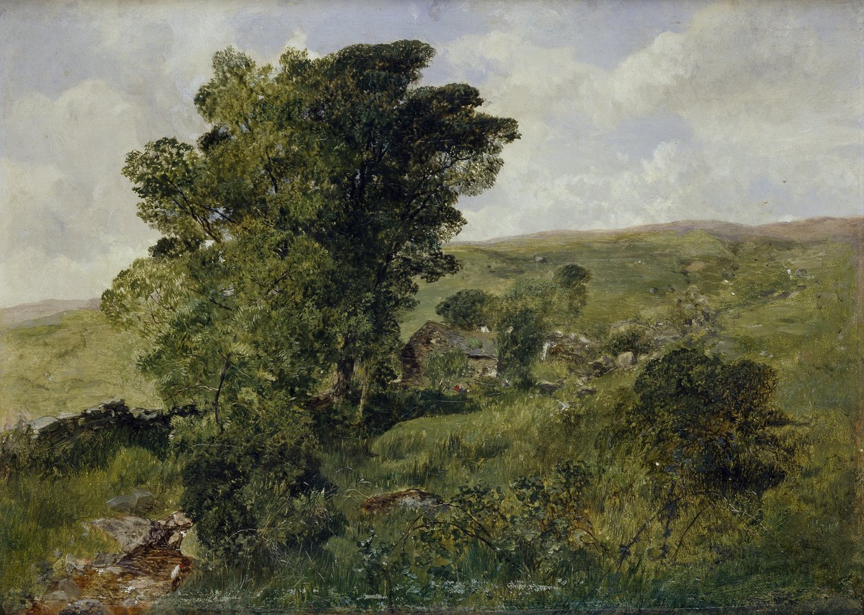 Uitzicht op Nantlle, Caernarvonshire, 1855 door Alfred William Hunt