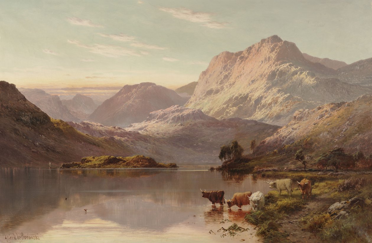 Loch Fad door Alfred de Breanski